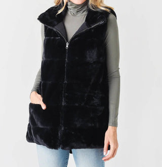 Dylan - Reversible Fur With Pocket Vest