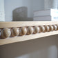 59in Console Table with Wood Beads and Curved Waterfall-Style Frame