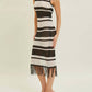 Baevely By Wellmade - Cabana Chic Open Knit Midi Dress