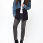 Coalition La - Joanne Denim Accent Statement Blazer