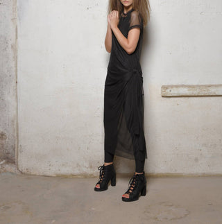 Simply Mila - Vestido de malha com manga curta