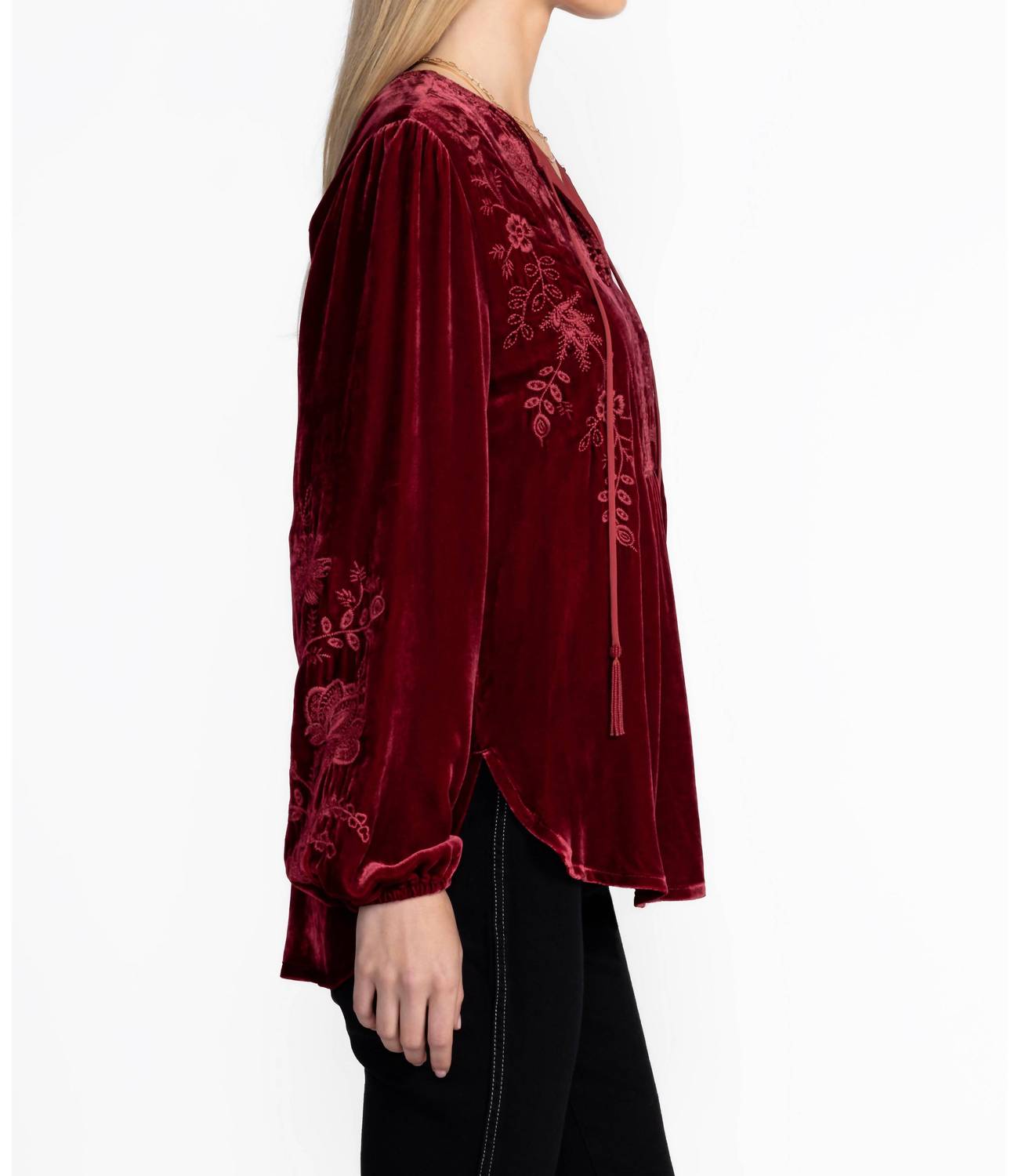 Johnny Was - Nyomi Curved Hem Prairie Blouse