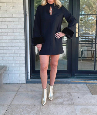 Vestido com detalhes de mangas Whisper Ruth - French Connection