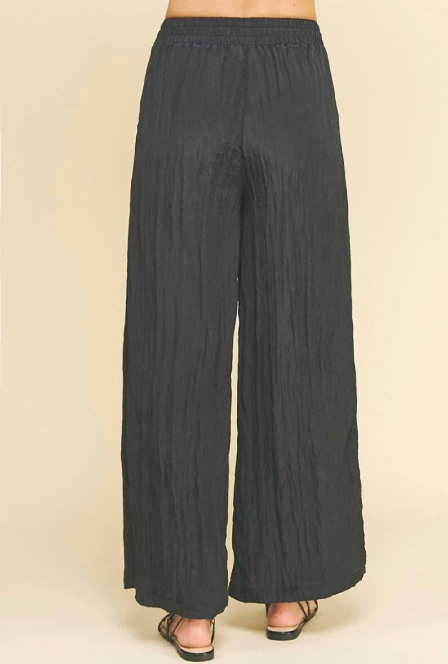 Pinch - Textured Wide Leg Woven Pants