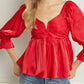 Entro - Iridescent Babydoll Top,