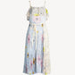 Topshop - Floral Print Midi Pleated Dress