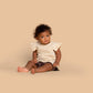 Omamimini - Gauze top with box pleated sleeve