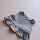 Axel & Rose - Girl's Denim Ruffle Top