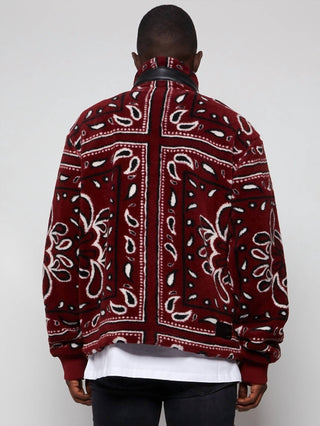 Amiri - Printed Bandana Fleece Jacket
