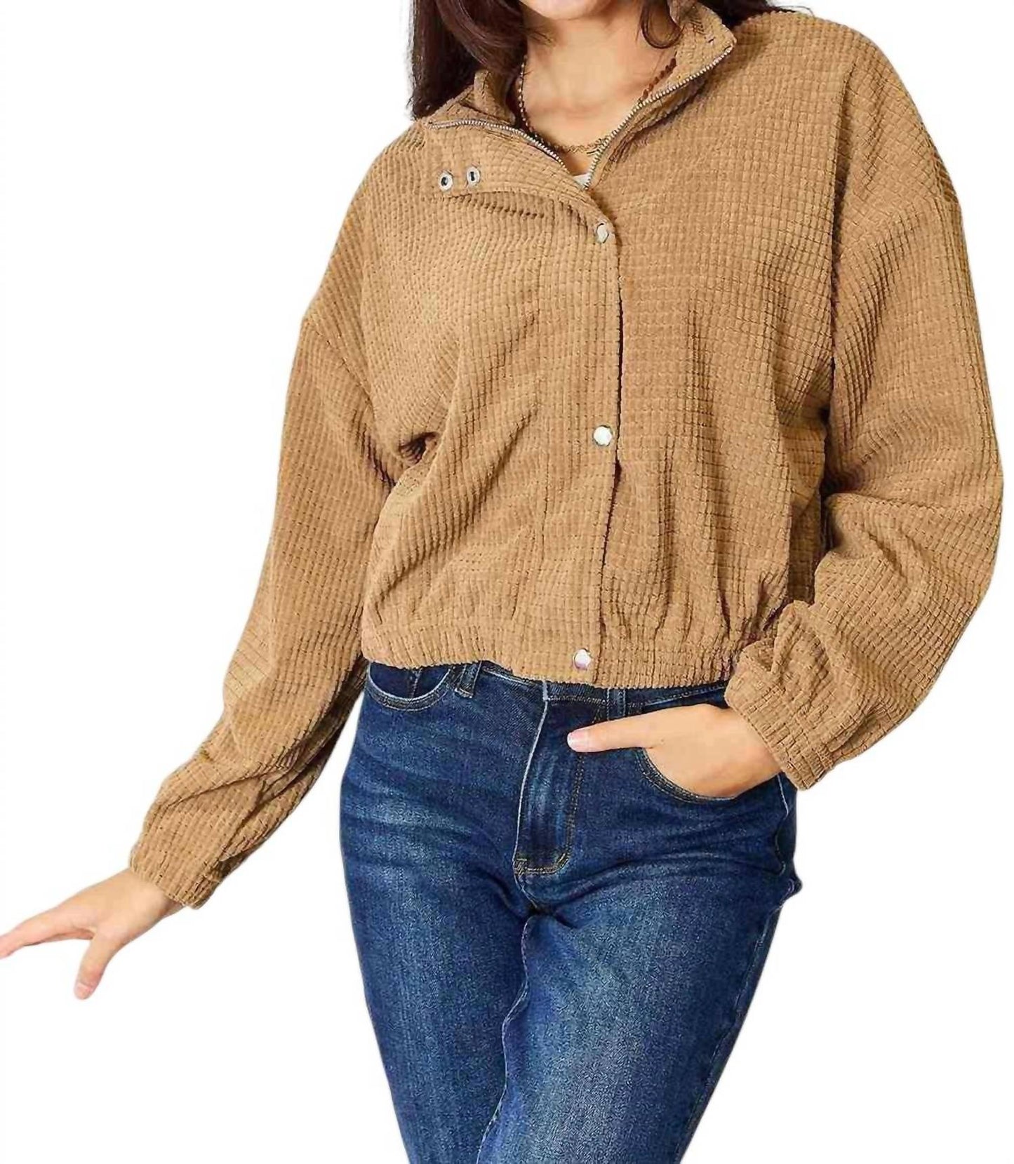 Double Take - Cozy Chic Long Sleeve Jacket