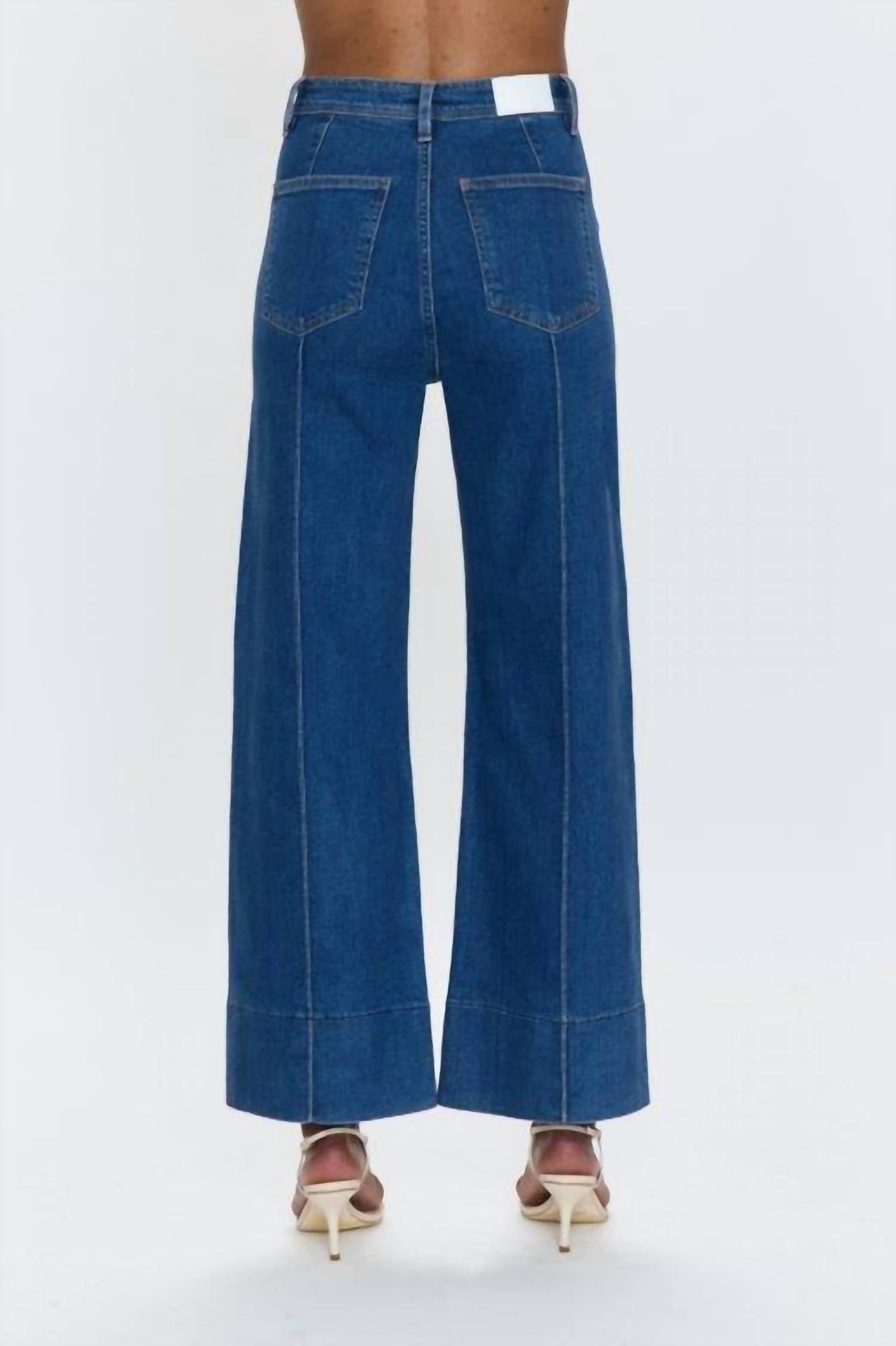 Pistola - Penny Pintuck Ankle Wide Leg Jeans