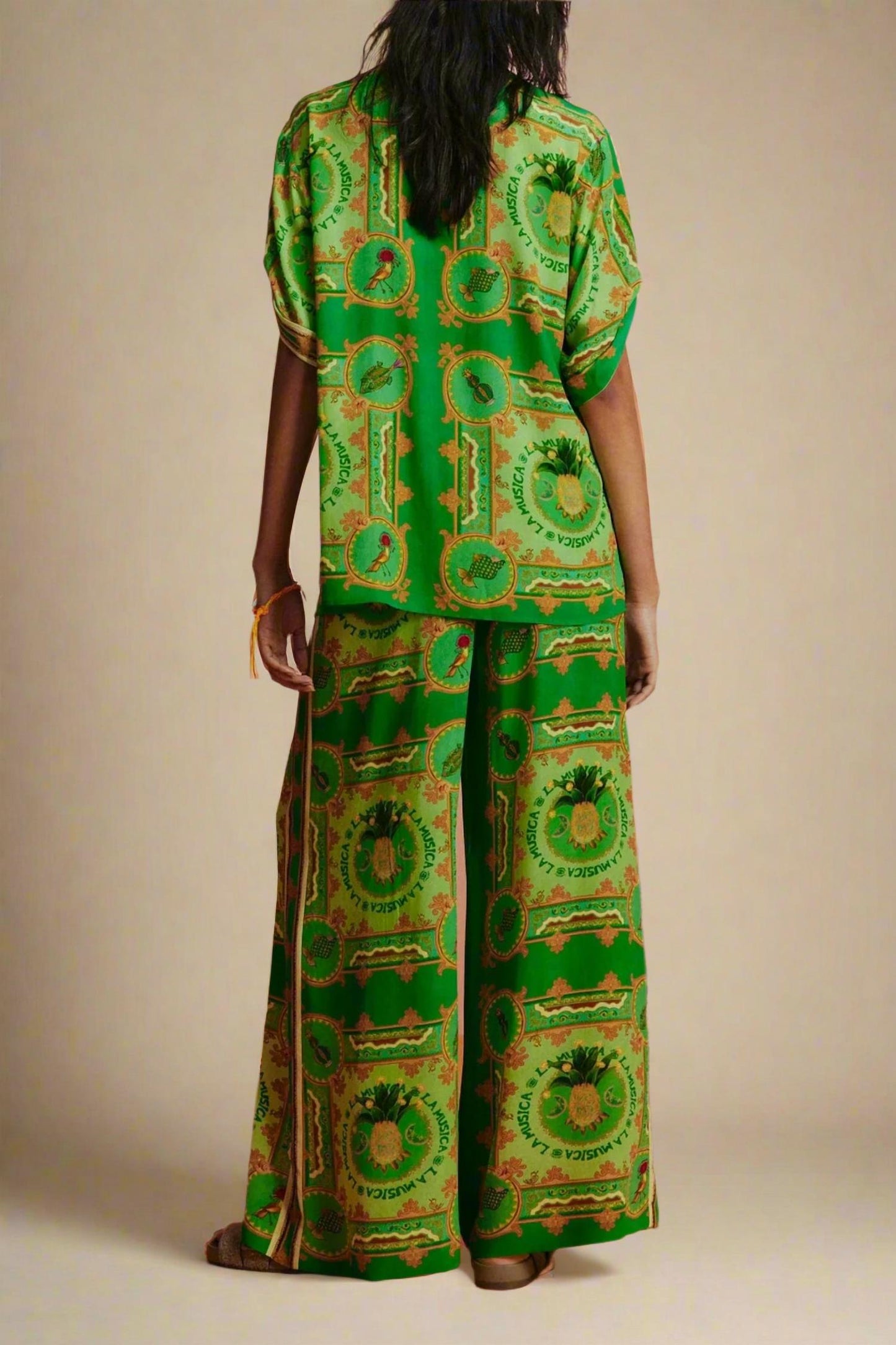 Alemais - La Musica Silk Rolled Sleeve Top