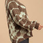 Trendsi - Umgee Full Size Ribbed Hem Tie Dye Round Neck Sweater Plus Size