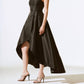 Joseph Ribkoff - Faux Wrap High-low Long Gown