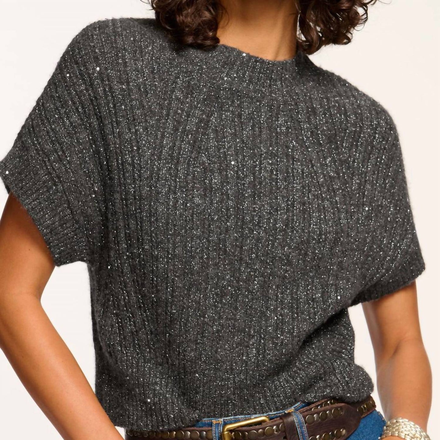 Ramy Brook - Amadeus Short Sleeve Wool Sweater