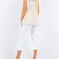Paparazzi - Crochet Diamond Pattern Hi-Low Tank Top