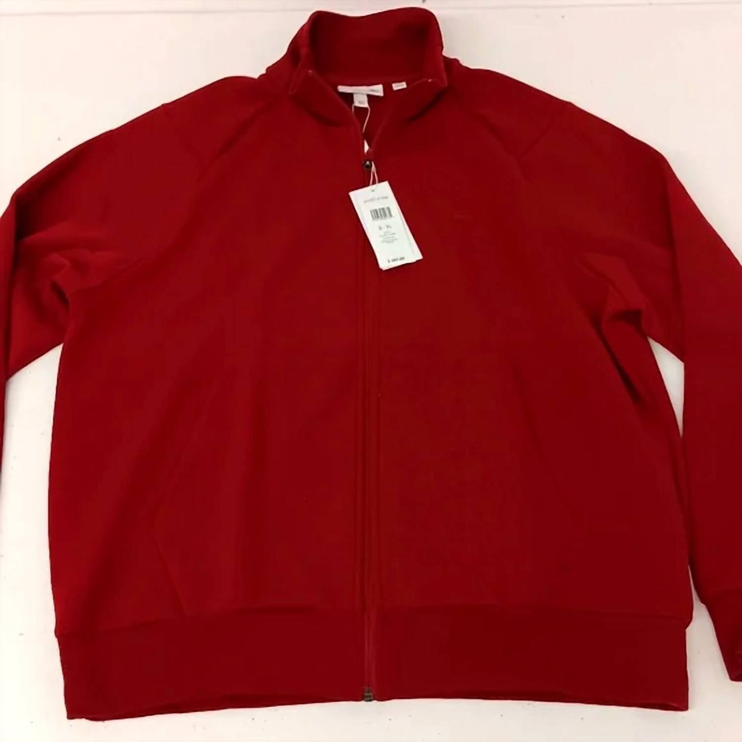 Lacoste - Moletom masculino com zíper e ajuste clássico elástico