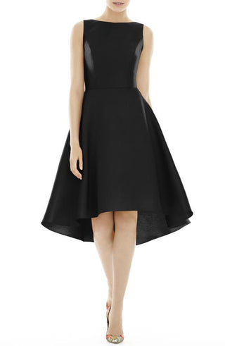 Alfred Sung High/Low Cocktail Dress in Black at Nordstrom, Size 6