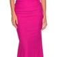 La Femme - Strapless gown with beaded top