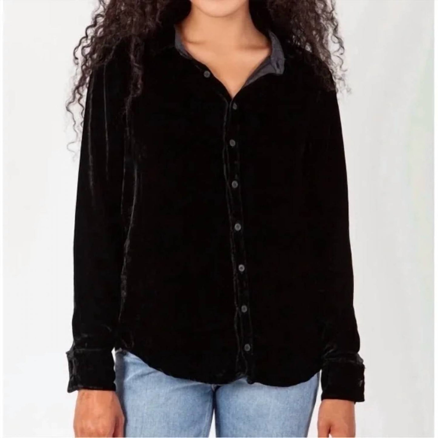 Cp Shades - Romy Button Up Velvet Shirt