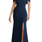 After Six One-Shoulder Slit-Font Gown