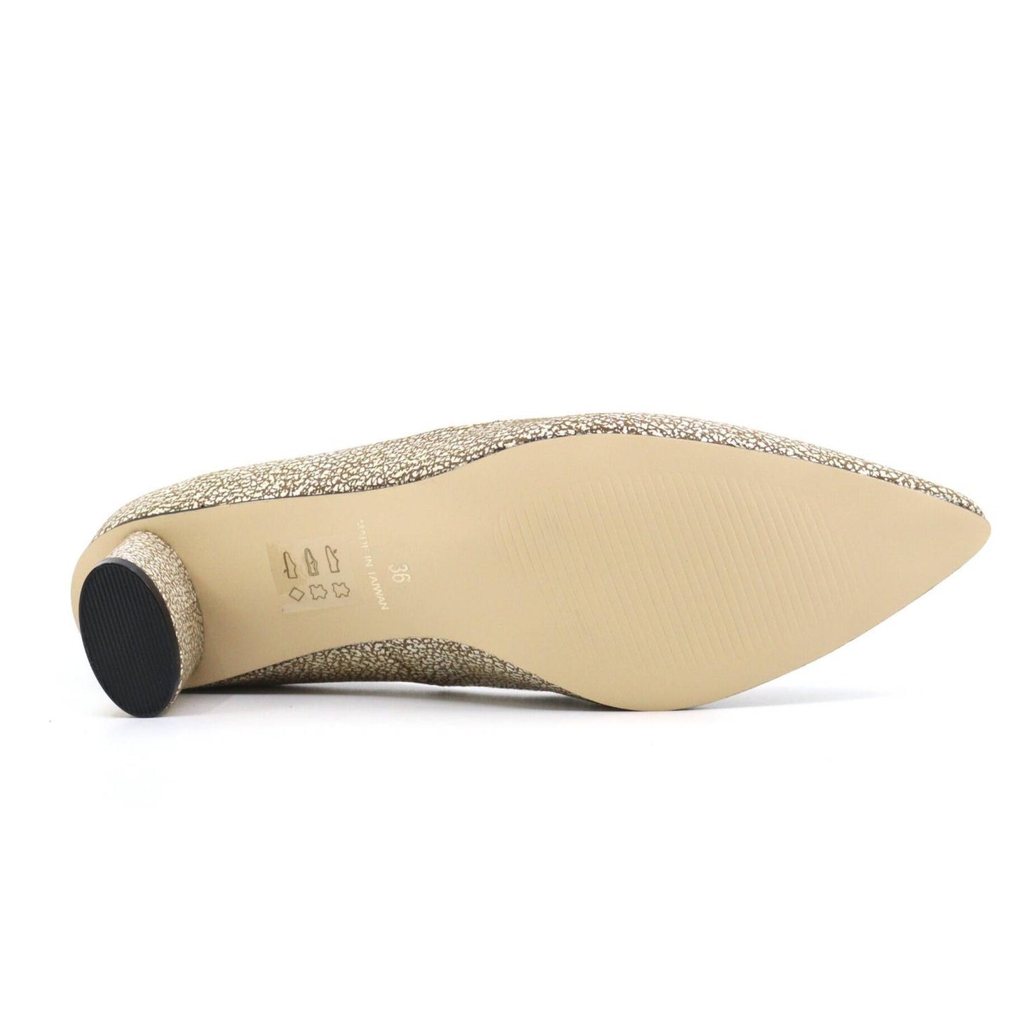 All Black - WOMEN OVAL KITTEN PUMP