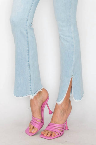 Artemis Vintage - Calça Jeans Western Boot Cut de Cintura Alta