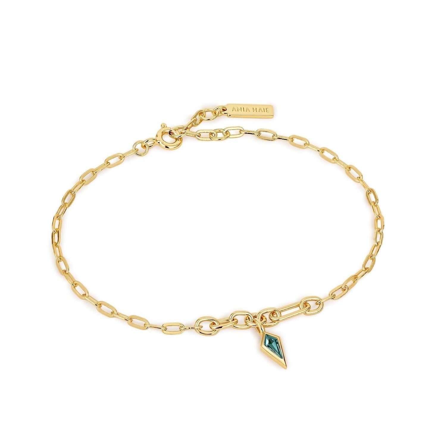 Ania Haie - Women's Sparkle Drop Pendant Chain Bracelets