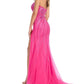 Ashleylauren - Press On Stones Sweetheart Neckline Gown