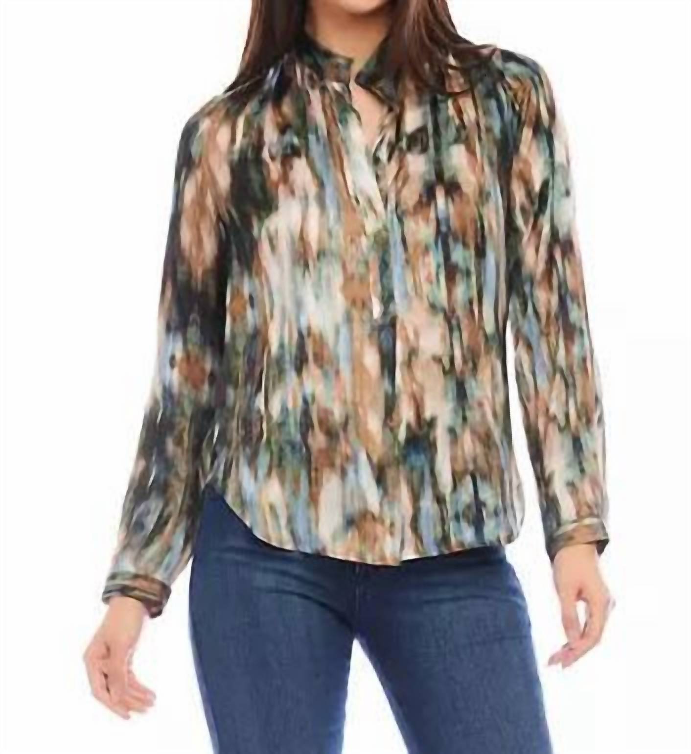 Karen Kane - Long Sleeve Placket Top
