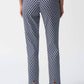 Joseph Ribkoff - Geometric Jacquard Slim Ankle Pant