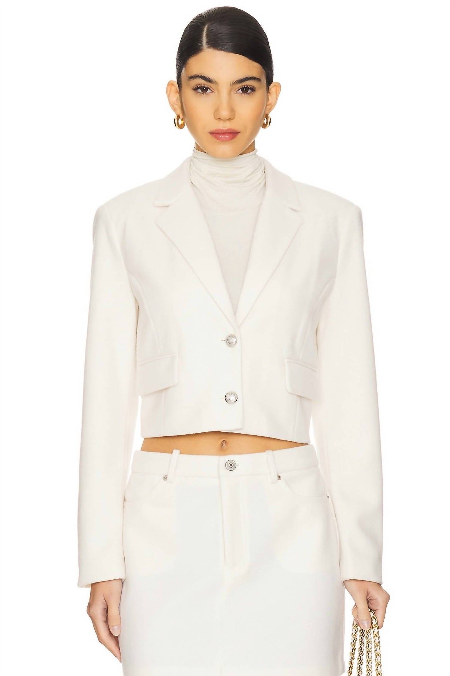 Steve Madden - Double Button Cropped Jacket
