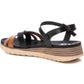 Xti - Women's Low Wedge Strappy Sandals