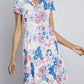 Modcloth - Retro Floral Fit & Flare Midi Shirt Dress