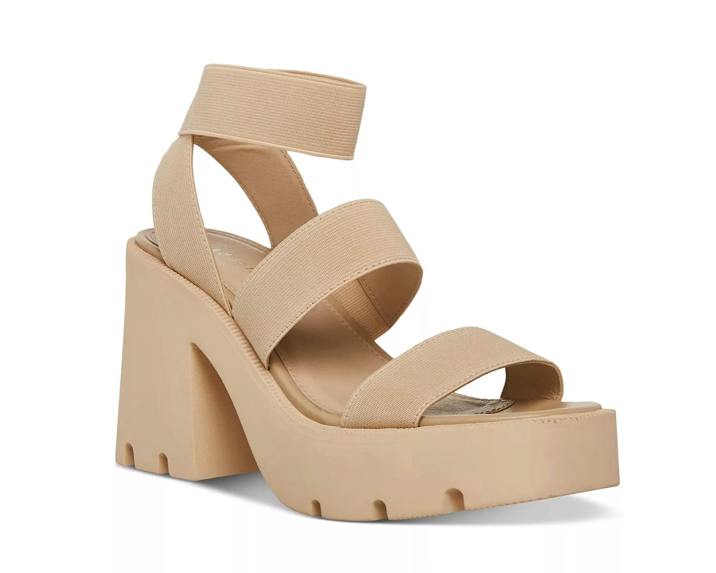 Steve Madden - Women's Round Toe Strappy Lug Platform Sandals