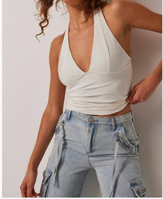 Free People - Top halter com tudo