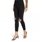 Topshop - High Rise Jamie Stretch Denim Ripped Skinny Jeans