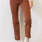 Risen - High Rise Tummy Control Straight Jeans