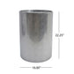 Modern Round Accent Table With Hammered Surface