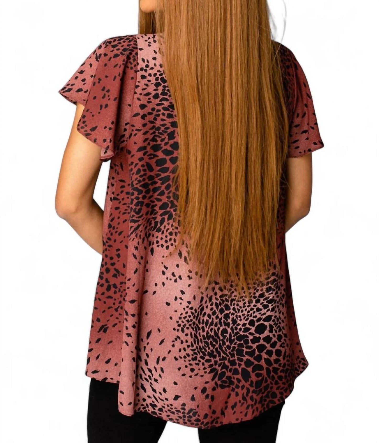 Buddylove - AVRIL FLUTTER SLEEVE V-NECK TOP