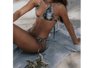 Soah - Top de biquíni feminino Zkye Tie Dye