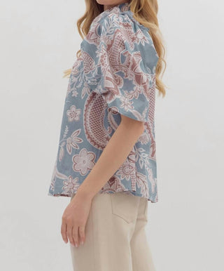 Entro - Palo Alto Modern Paisley Top