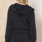 Vintage Havana - Striped Cloud Fleece Zip Up Hoodie