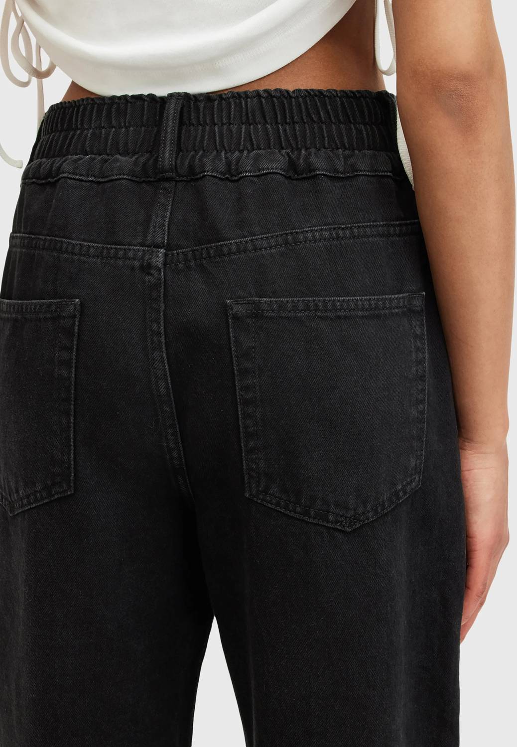 Allsaints - Hailey Frayed Hem Denim Straight Jean