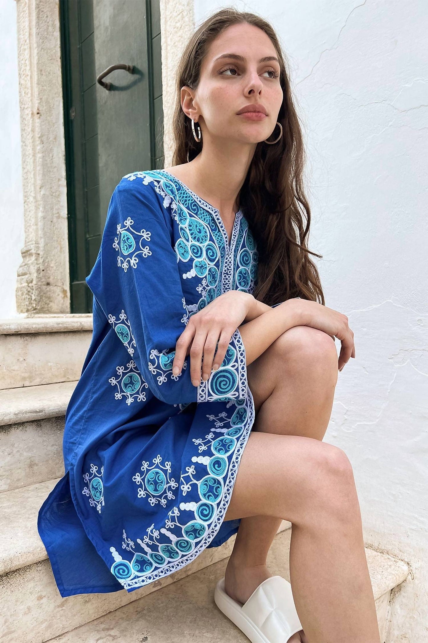 Debbie Katz - Women's Embriodered Short Tunic