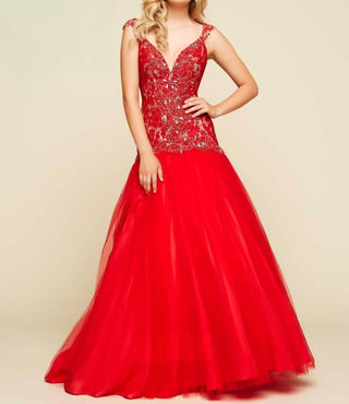 Mac Duggal - VESTIDO DE BAILE COM CONTAS