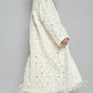 Pol - Crochet Fringe Open Front Longline Cardigan