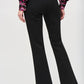 Joseph Ribkoff - Faux Leather Split Hem Flared Trouser
