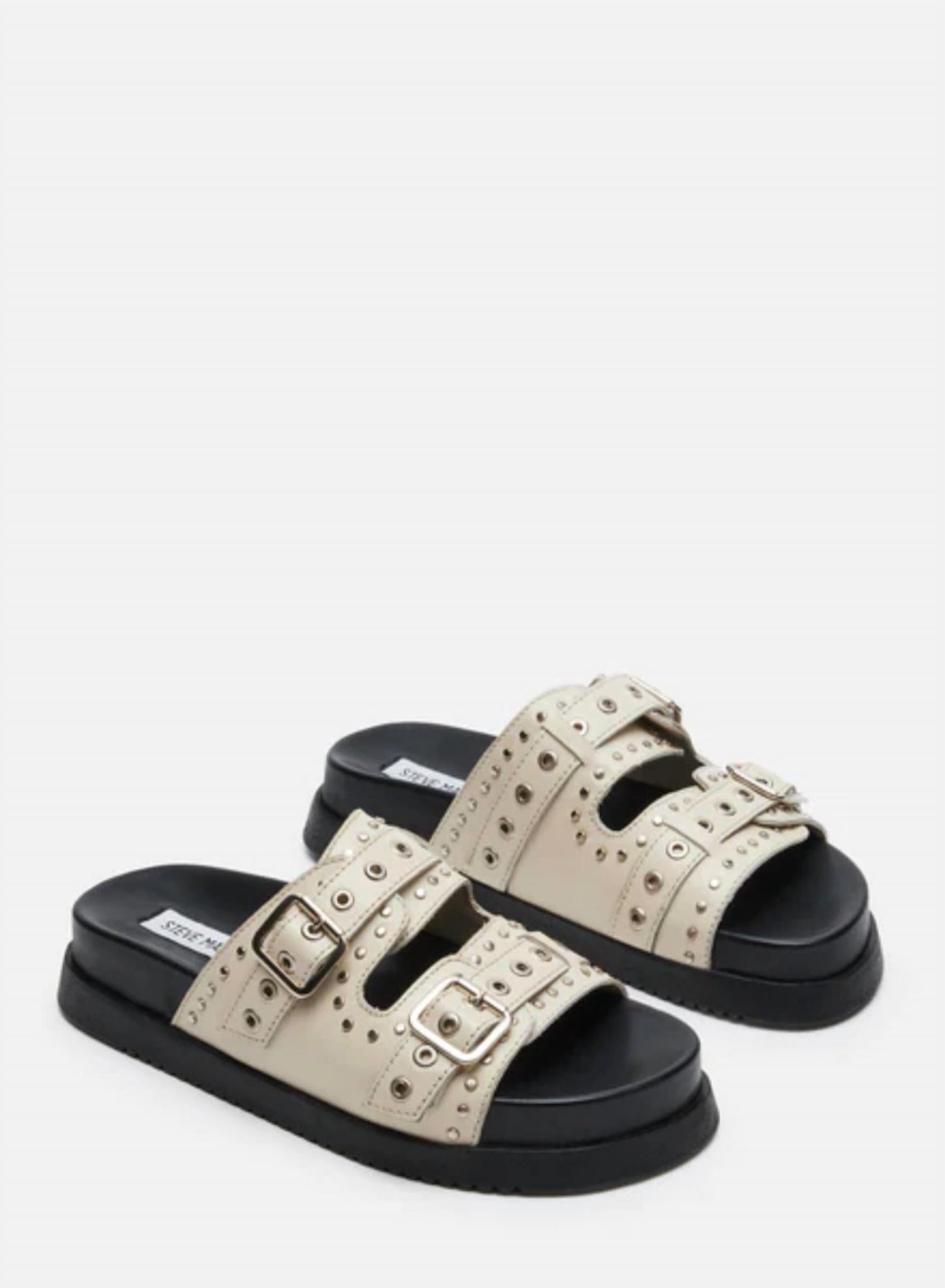 Steve Madden - Women's Malek Grommets Leather Sandals