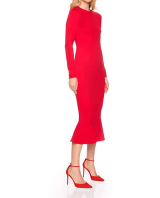 Susana Monaco - Crew Trumpet Midi Dress